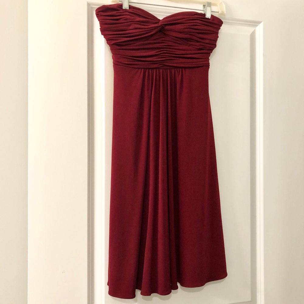 Red Strapless Dress